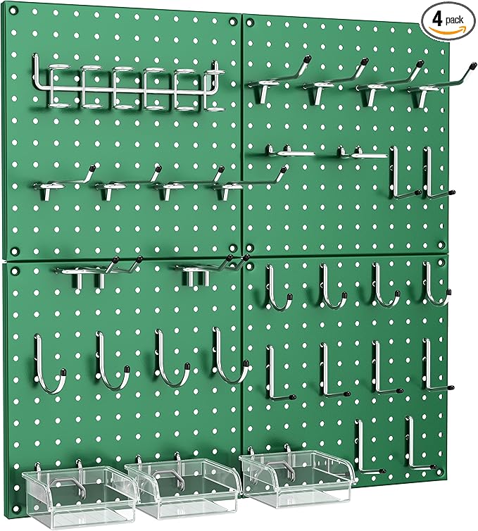 PegBoard, Heavy Duty Peg Board for Walls Home, Garage Tool Storage, Craft Room by Hogurity