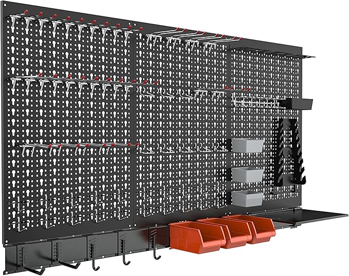 TORACK Metal Pegboard Wall Organizer System by TORACK