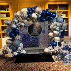 COKAOBE Blue Shimmer Wall Backdrop, Photo Backdrops - Image 7