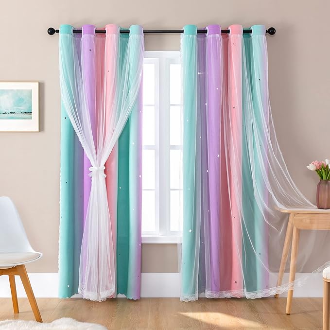 XiDi Dream Star Blackout Curtains by Addsomecolortolife