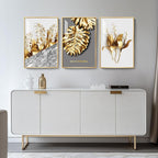 Framed Modern Luxury Large Gold Wall Art - Image 4