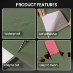 Green Peel and Stick Wallpaper 118.1''x17.7'' Green Contact Paper - Image 8