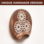 Indian Shelf 6 Lb- 3 Pieces Decorative Wood Adhesive Wall Hooks–Boho Peel and - Image 6