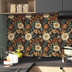 Vintage Boho Wallpaper Peel and Stick, Retro Flower Botanical Wall Paper Self - Image 5