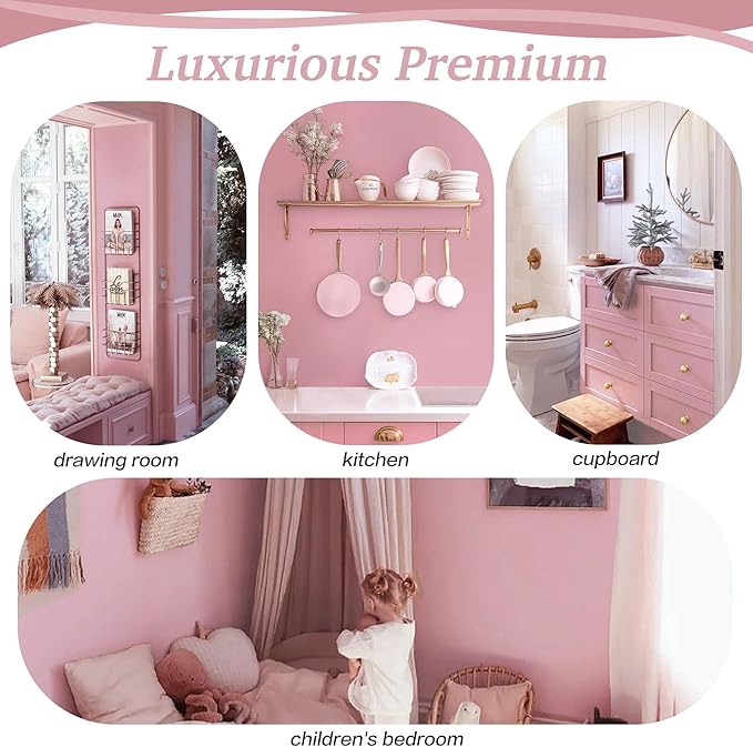 Dimoon 17.7''x236'' Peel and Stick Wallpaper Pink Contact Paper - Image 8