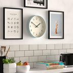 JONES CLOCKS® Studio wall Clock | Modern Round Style | 12 inch | Pale Blue | - Image 5