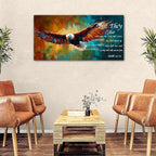 Christian Eagle Wall Art Isaiah 40 31 Poster Bible Verse Wall Decor - Image 3