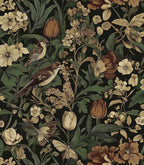 Erfoni 17.3" x197" Retro Floral and Bird Contact Paper Vintage Peel and Stick by Erfoni