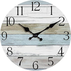 Wall Clock, 10 Inch Silent Non Ticking Wall Clocks Battery Operated, Rustic by HYLANDA