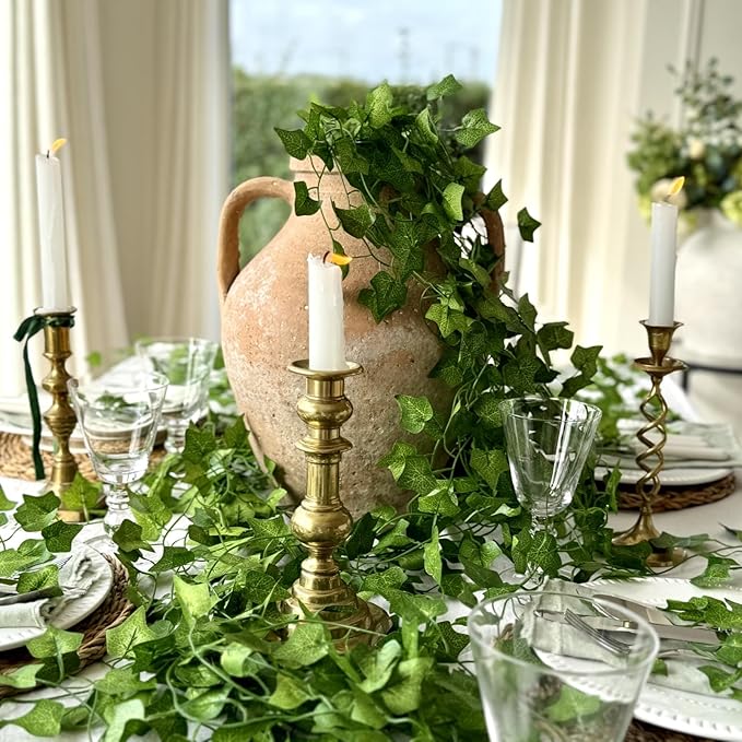 CQURE 48 Pcs 336Ft Artificial Ivy Fake Vines, Ivy Garland Greenery Garland Fake - Image 4