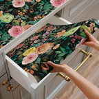 JiffDiff Floral Pattern Self-Adhesive Contact Paper, Oil and Water Resistant - Image 8