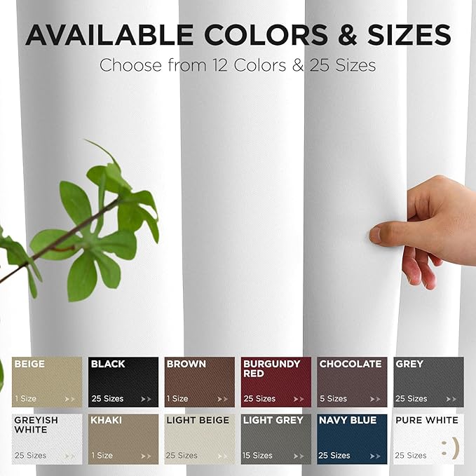 Joydeco Blackout Patio Sliding Door Curtains 108 Inches Long, Grommet Privacy - Image 7