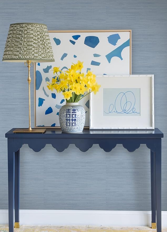 NuWallpaper x Society Social Classic Faux Grasscloth Peel and Stick Wallpaper - Image 5