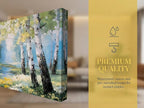 Ardemy Birch Forest Stream Canvas Wall Art, Calming Nature Scenery - Image 7