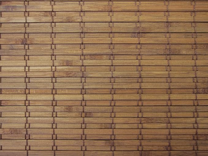 Windowsandgarden Cordless Woven Wood Roman Shades, 61W x 60H, Eastfield Teak - Image 6