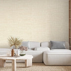 Beige Grasscloth Peel and Stick Wallpaper 17.3"x480" Faux Linen Textured - Image 6