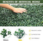 12PCS 10"x 10" Artificial Boxwood Wall Panels, UV-Anti Grass Wall Hedge Plant - Image 5