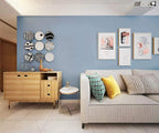 Safiyya 197"x17.7" Peel and Stick Wallpaper Blue Contact Paper Temporary Solid - Image 8