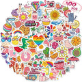 RINOLY 100 PCS Water Bottle Stickers for Kids, Cute Sticker for Girls,Waterproof Vinyl Kawaii Stickers for Water Bottles,Skateboard,Laptop,Girls Boys Classroom Prizes