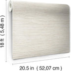 RoomMates Neutral Dimensional Grasscloth Peel and Stick Wallpaper, RMK12682PLW - Image 5