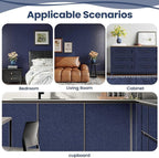 Dark Blue Peel and Stick Wallpaper Roll - Image 6