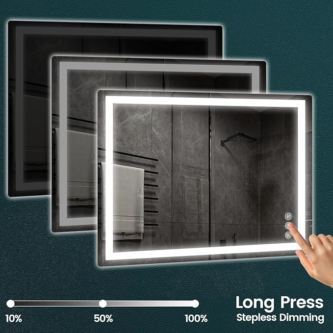 Memobarco 32"x 40" Bathroom Mirror - Image 5