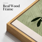 Framed Boho Botanical Wall Art for Living Room, 3 Piece Modern Green Bohemian - Image 3