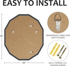 Bathroom Mirrors for Over Sink, Round Frameless Mirrors for Wall, 30x36 Inch - Image 4