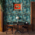 Floral Peel and Stick Wallpaper Green Flower Contact Paper 17.3inch x 196.8inch - Image 5