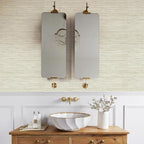 JiffDiff Grasscloth Wallpaper Peel and Stick Cream Grassweave Peel & Stick - Image 7
