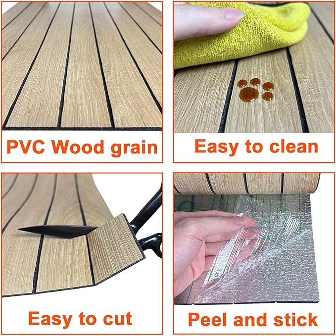 YU LI 3DH Peel and Stick PVC Slat Wall Panel 118"x15.75" Self-Adhesive Thick - Image 6