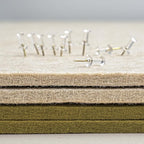 Bulletin Board, 24 x 18 inches Felt Board Decorative Pin Board, Cork Board - Image 5
