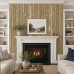 VEELIKE Weathered Wood Wall Panels Peel and Stick Distressed Wood Grain Slat - Image 4