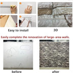 20PCS 3D Wall Panels Peel and Stick Foam 3D Brick Wallpaper Peel and Stick Faux - Image 6