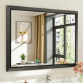 Briivue 40x30 Inch Black Bathroom Mirror by Briivuemodernmirrors