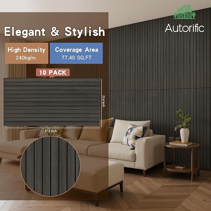 Wood Veneer Acoustic Panels, 4 Pack 47.2”x23.6” Sound Panels, Decorative Large - Image 4