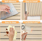 Arthome Peel and Stick Slat Wall Panels 15.7 "x240, Self-Adhesive PVC Wood - Image 6