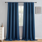 IGEMAEVE Blackout Curtains 96 Inch Length 2 Panels Set, Rod Pocket Energy by IGEMAEVE