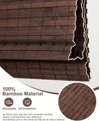 24''W X 72'''H Cordless Bamboo Roman Shades - Image 5