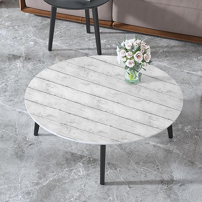 Abyssaly Peel and Stick Wallpaper 511.8"X 17.7" Thickened White Gray Wood - Image 9