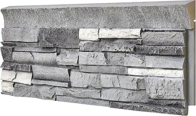 Faux Stone Wall Ledger Artisan Hand Painted Decorative Wall Trim - Image 3