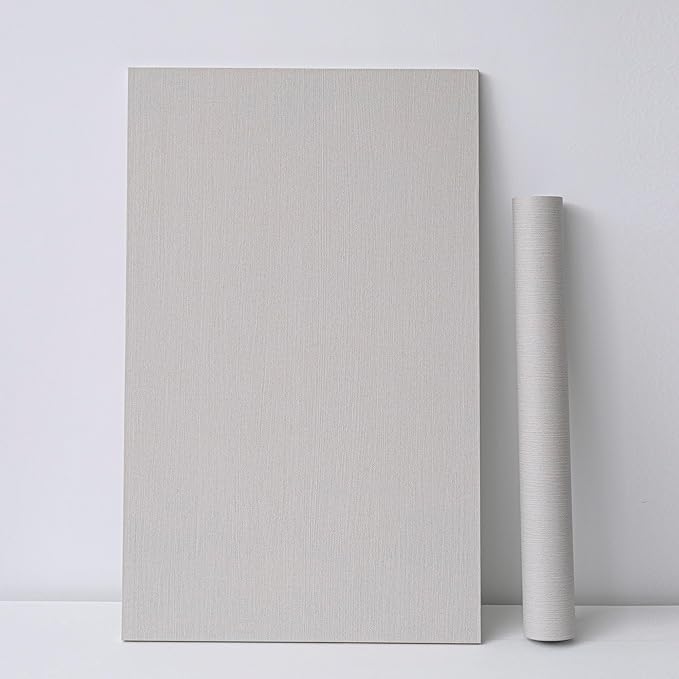 Haimin Fabric Wallpaper Textured Contact Paper Peel and Stick Faux Linen Wall - Image 8