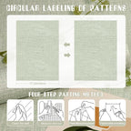 Amiya Grasscloth Wallpaper 17.3"x120" Sage Green Peel and Stick Faux Fabric - Image 12