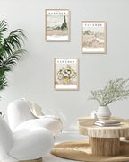 HesenDot Van Gogh High Framed Wall Art Set of 3, 12x16in Neutral Floral Canvas - Image 6