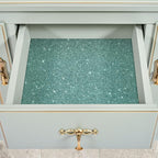 CRE8TIVE 8"x354" Light Teal Glitter Wallpaper Border Peel and Stick Wall Border - Image 4