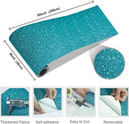 CRE8TIVE Teal Blue Glitter Wallpaper Border Peel and Stick Wall Border Sparkle - Image 6