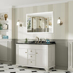 48x32 Inch White Bathroom Mirror - Image 4