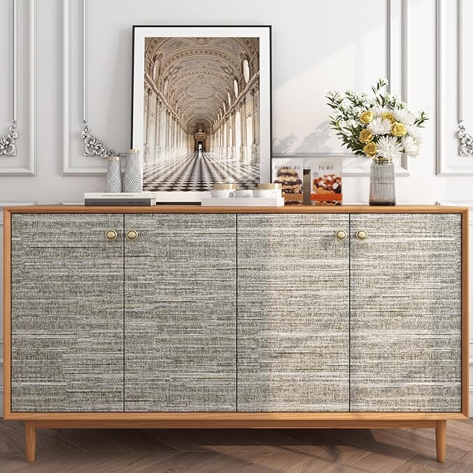 FunStick 16"x240" Vintage Textured Brown Taupe Wallpaper Peel and Stick - Image 3