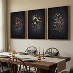 3 Piece Framed Vintage Botanical Wall Art - Image 2