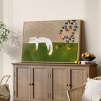 Framed Neutral and Green Wall Art - Image 2
